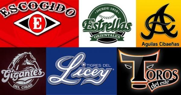 Dominican LIDOM team logos, LICEY, Escogidos, Aguilas, Toros, Estrellas, Gigantes